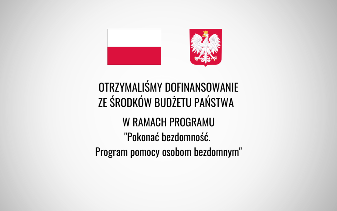 Otrzymaliśmy dofinansowanie