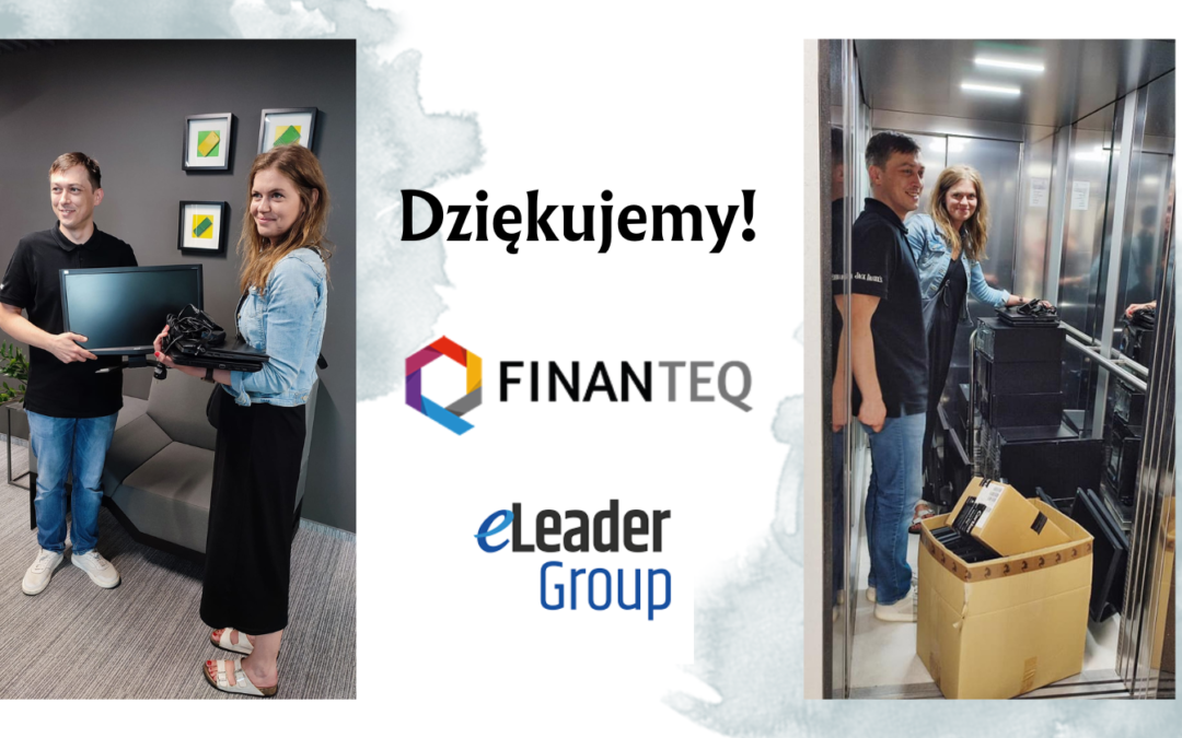 Dziękujemy firmie FinanteQ i eLeader za sprzęt komputerowy