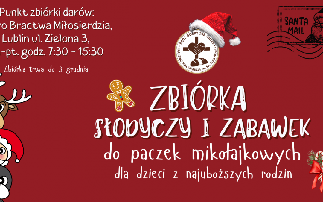 Zbiórka darów do paczek mikołajkowych